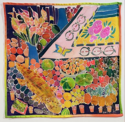 Semana Santa，危地马拉，2006年（丝绸染料） 作者 希拉里·西蒙（Hilary Simon）
